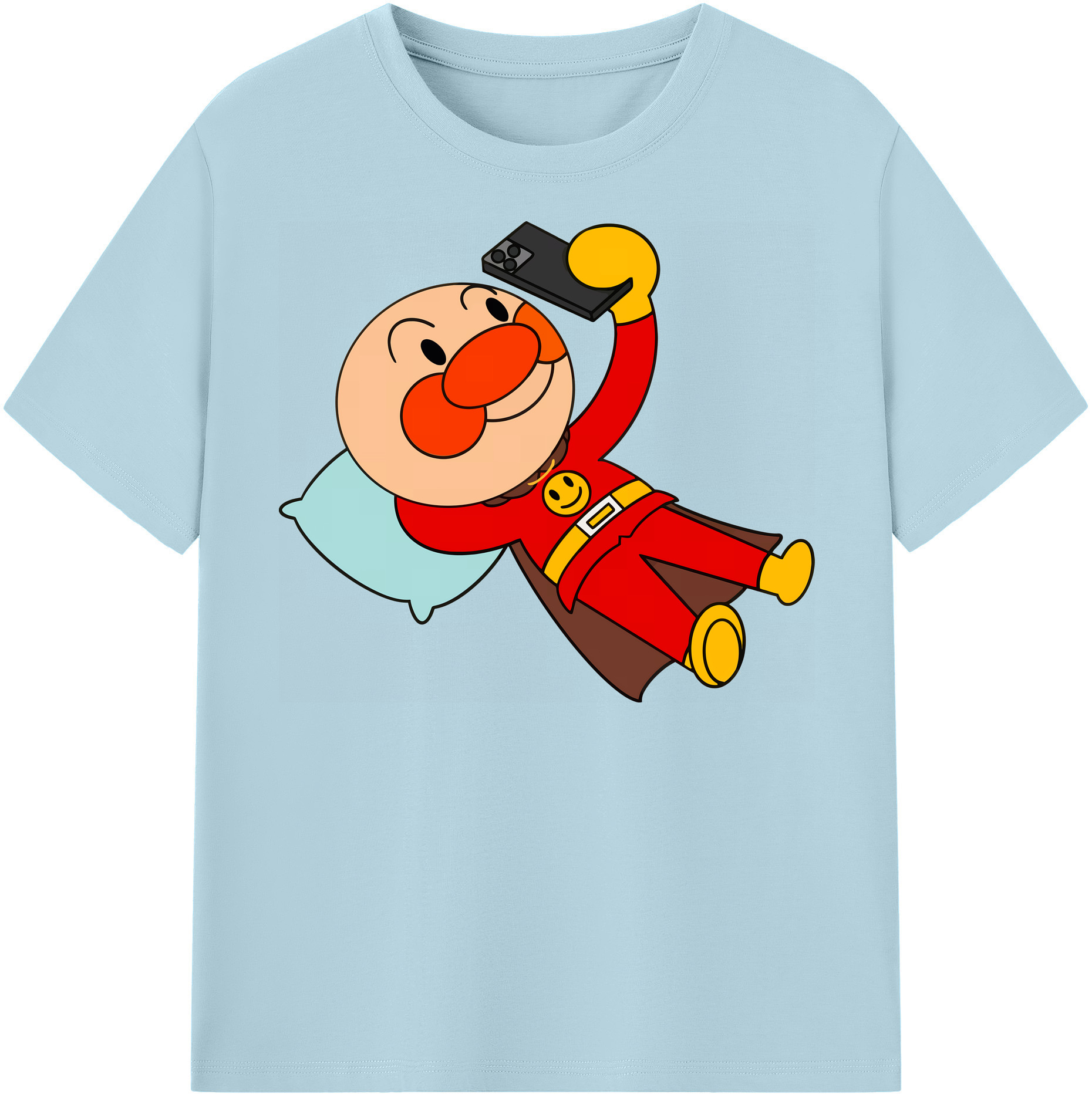 （画像用） アンパンマン Anpanman 綿100％半袖Tシャツ（フロントプリント）